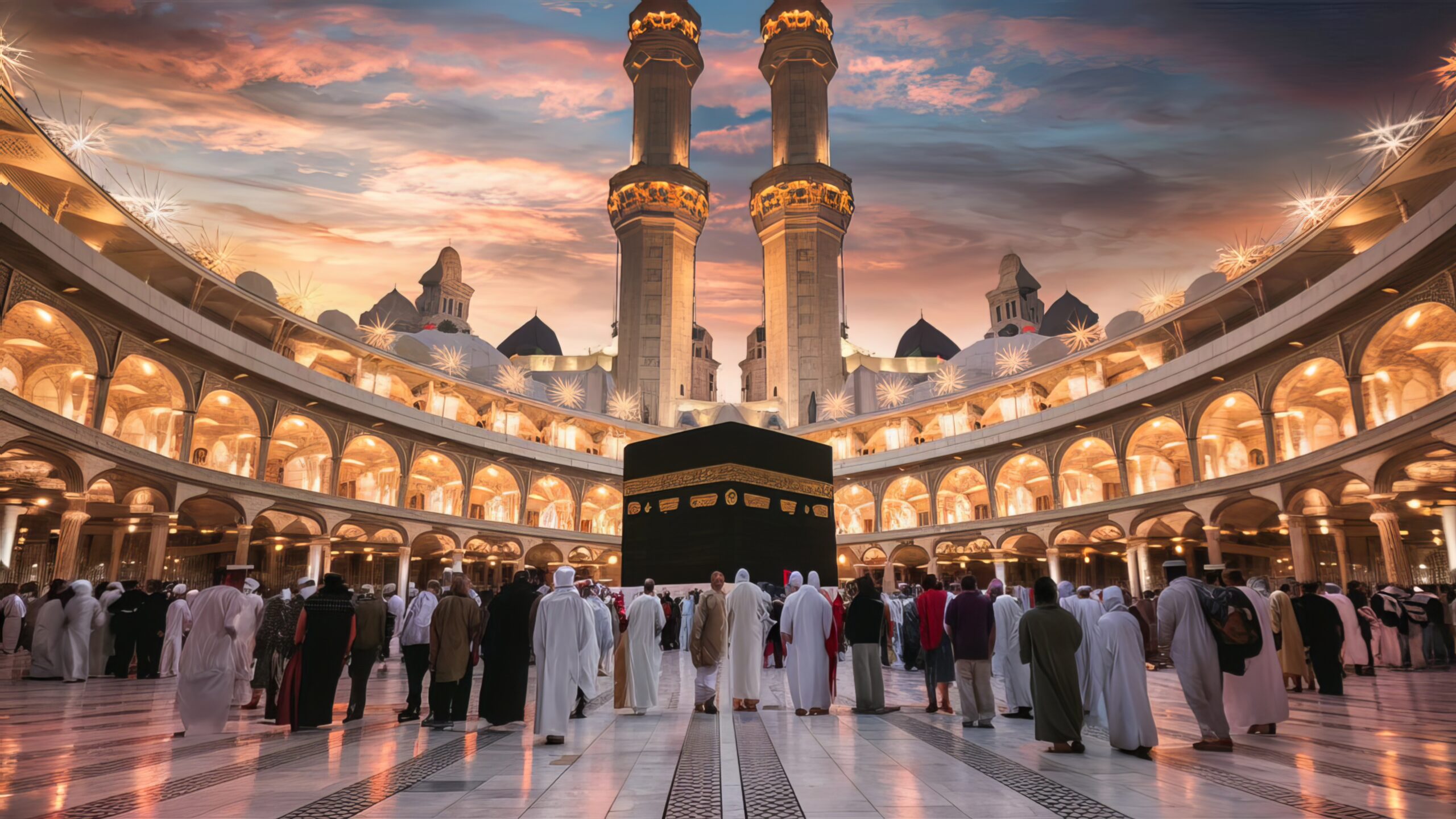 Vue aérienne de la Kaaba, La Mecque